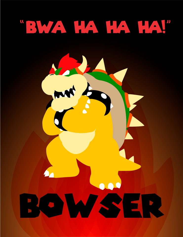 Bowser Villain Poster